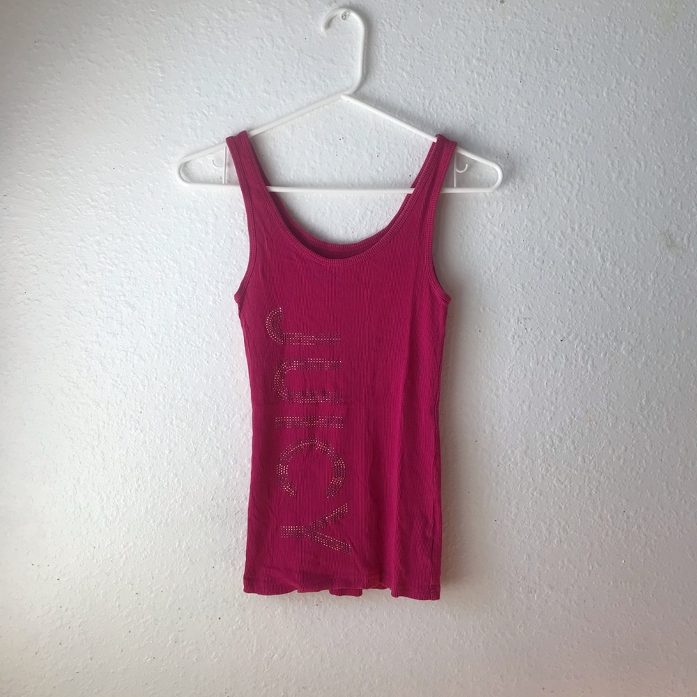 3/$20 ✨ Y2K JUICY COUTURE Embellished Pink Tank